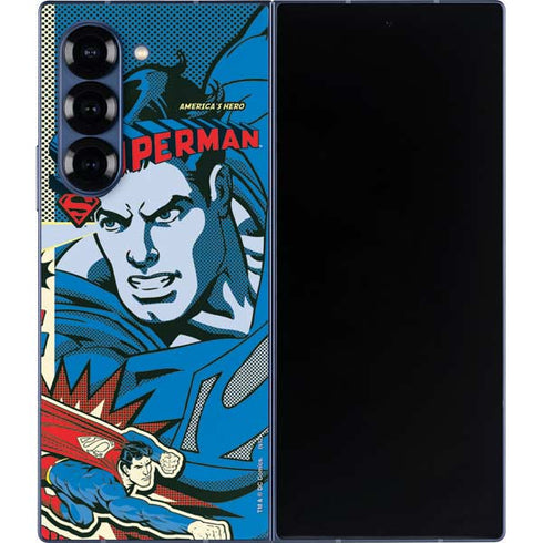 DC Comics Superman America's Hero Galaxy Z Fold6 Skin