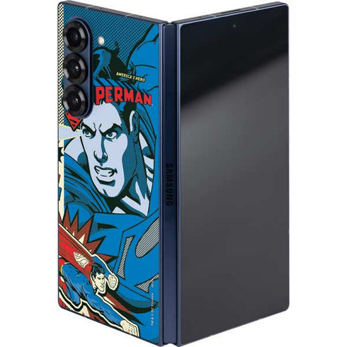 DC Comics Superman America's Hero Galaxy Z Fold6 Skin