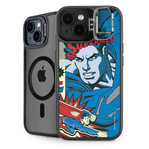 DC Comics Superman America's Hero iPhone 15 Kickstand Case