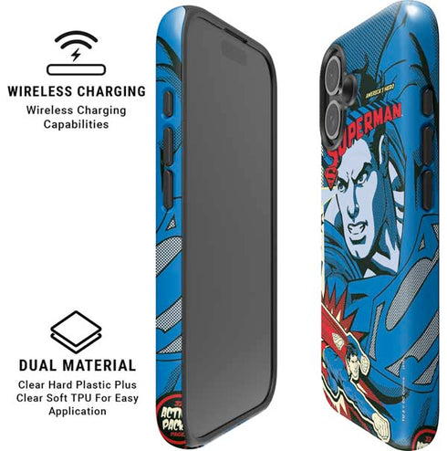 DC Comics Superman America's Hero iPhone 16 Magsafe Impact Case