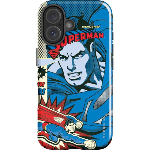 DC Comics Superman America's Hero iPhone 16 Plus Impact Case