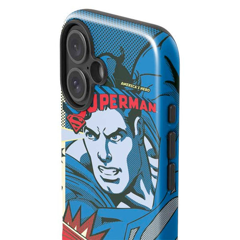 DC Comics Superman America's Hero iPhone 16 Plus Impact Case