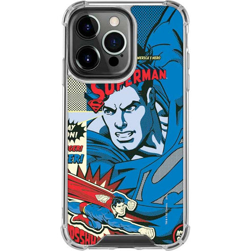 DC Comics Superman America's Hero iPhone 16 Pro Clear Case