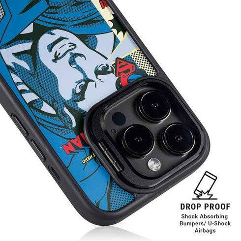 DC Comics Superman America's Hero iPhone 16 Pro Kickstand Case