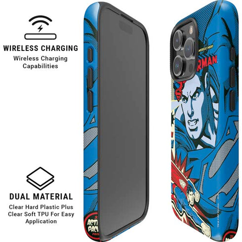 DC Comics Superman America's Hero iPhone 16 Pro Magsafe Impact Case