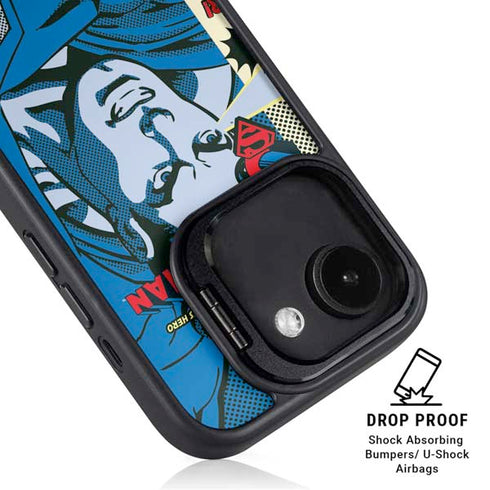 DC Comics Superman America's Hero iPhone 16e Kickstand Case