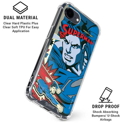 DC Comics Superman America's Hero iPhone 16e Clear Case