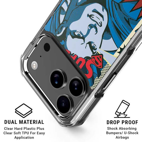 DC Comics Superman America's Hero iPhone 18 Pro Clear Case
