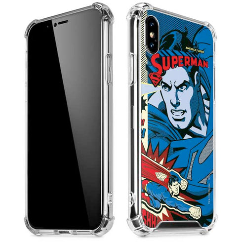 DC Comics Superman America's Hero iPhone X/XS Clear Case