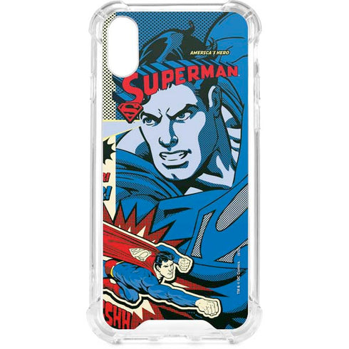 DC Comics Superman America's Hero iPhone XS Clear Case