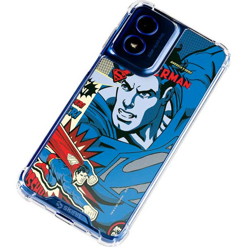 DC Comics Superman America's Hero Moto G 5G (2024) Clear Case
