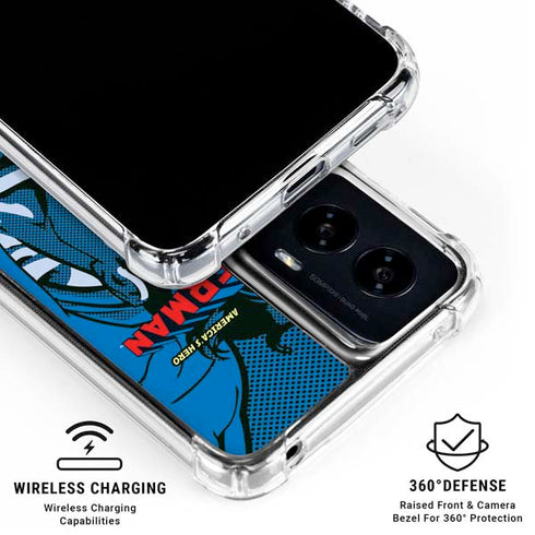 DC Comics Superman America's Hero Moto G Power 5G (2024) Clear Case
