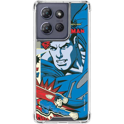 DC Comics Superman America's Hero Moto G Power 5G (2025) Clear Case