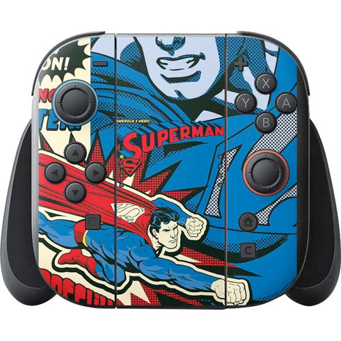DC Comics Superman America's Hero Nintendo Switch 2 (2025) with Joy-Con Skin