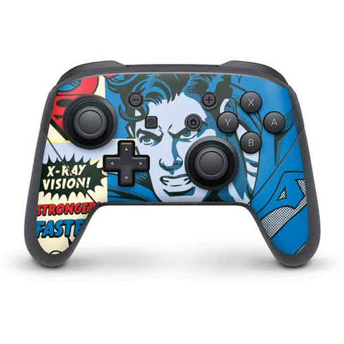 DC Comics Superman America's Hero Nintendo Switch Pro Controller Skin
