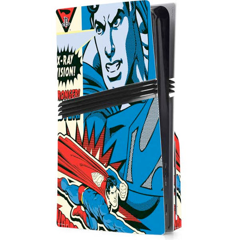 DC Comics Superman America's Hero PS5 Pro Disk Console Skin