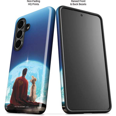 Superman 2025 Superman & Krypto watch the Earth Galaxy S26 Plus Impact Case