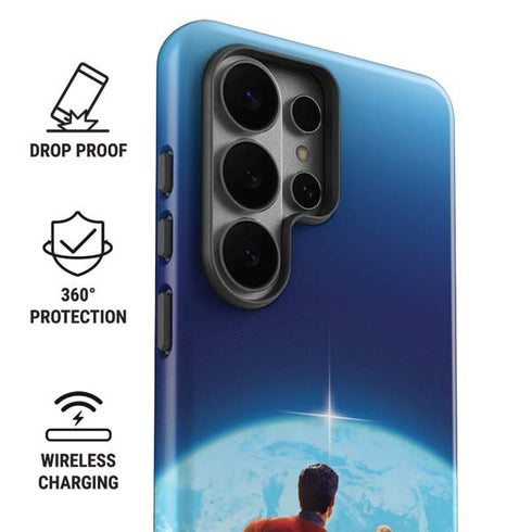 Superman 2025 Superman & Krypto watch the Earth Galaxy S26 Ultra Impact Case