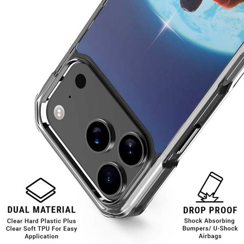 Superman 2025 Superman & Krypto watch the Earth iPhone 18 Pro Clear Case