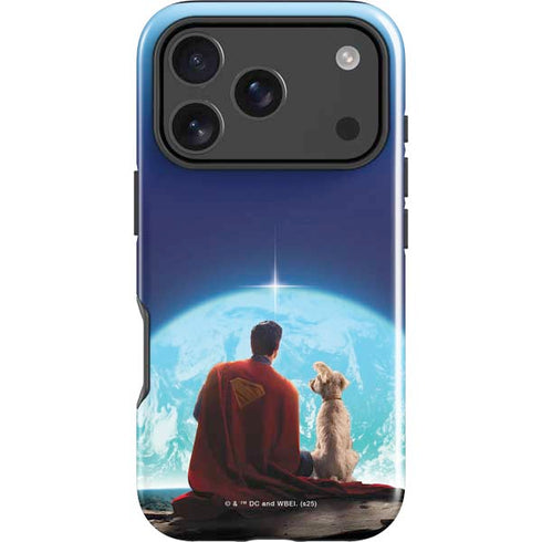 Superman 2025 Superman & Krypto watch the Earth iPhone 18 Pro Impact Case