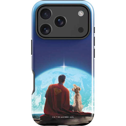Superman 2025 Superman & Krypto watch the Earth iPhone 18 Pro Max Impact Case