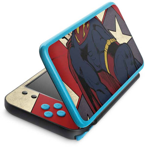 DC Comics Superman Vintage Pose American Flag Nintendo Skins