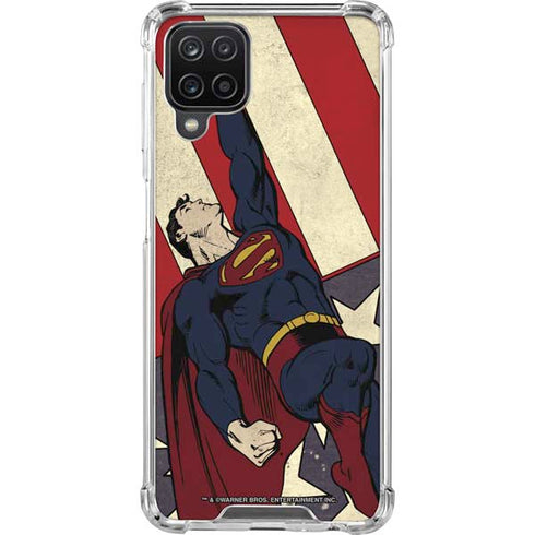 DC Comics Superman Vintage Pose American Flag Galaxy Cases