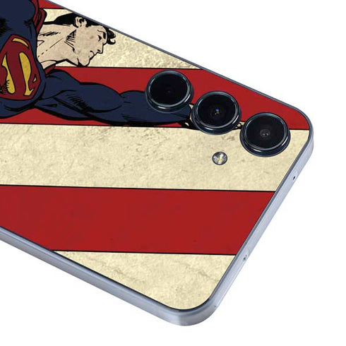 DC Comics Superman Vintage Pose American Flag Galaxy A36 5G Skin