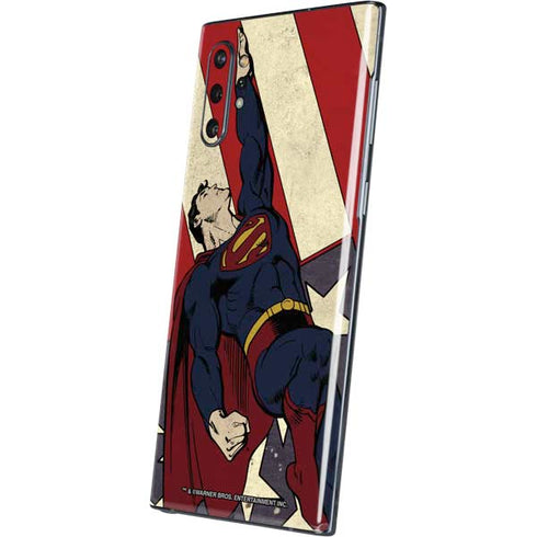 DC Comics Superman Vintage Pose American Flag Galaxy Note 10 Plus Skin