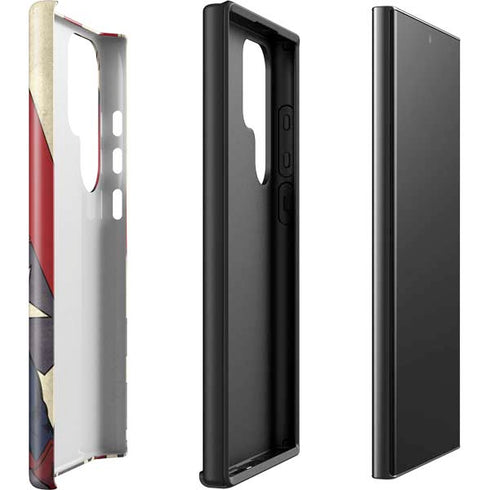 DC Comics Superman Vintage Pose American Flag Galaxy S23 Ultra Pro Case