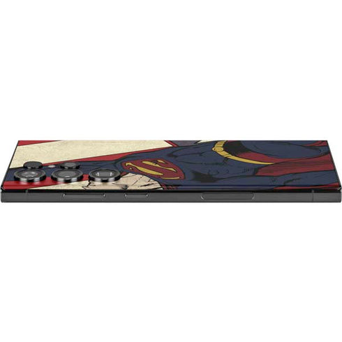DC Comics Superman Vintage Pose American Flag Galaxy Skins