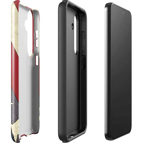 DC Comics Superman Vintage Pose American Flag Galaxy S25 Plus Impact Case