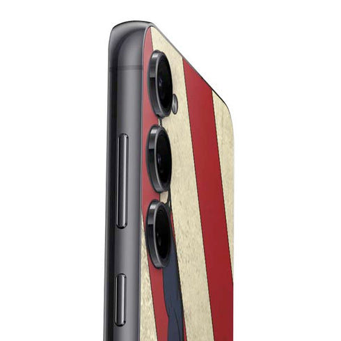 DC Comics Superman Vintage Pose American Flag Galaxy S24 Skin