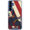 DC Comics Superman Vintage Pose American Flag Galaxy S25 Clear Case