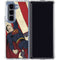 DC Comics Superman Vintage Pose American Flag Galaxy Z Fold5 5G Clear Case