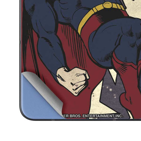 DC Comics Superman Vintage Pose American Flag Galaxy Z Fold5 5G Skin