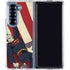 DC Comics Superman Vintage Pose American Flag Galaxy Z Fold7 Clear Case