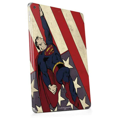 DC Comics Superman Vintage Pose American Flag Apple iPad Skin