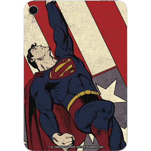 DC Comics Superman Vintage Pose American Flag Apple iPad Mini Skin