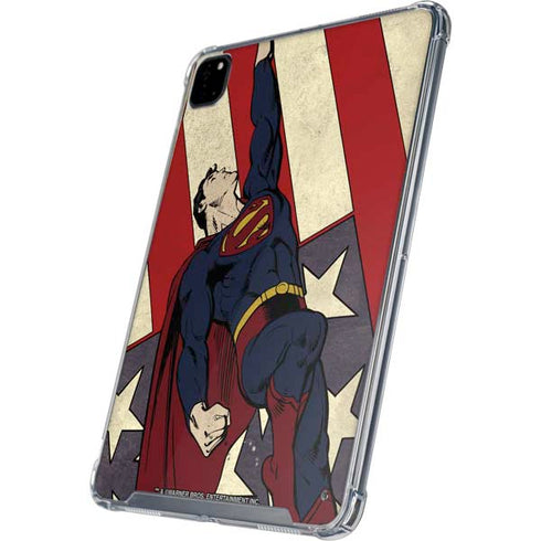 DC Comics Superman Vintage Pose American Flag iPad Cases