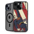 DC Comics Superman Vintage Pose American Flag iPhone 14 Plus Kickstand Case