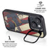 DC Comics Superman Vintage Pose American Flag iPhone 14 Plus Kickstand Case