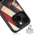 DC Comics Superman Vintage Pose American Flag iPhone 14 Plus Kickstand Case