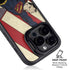 DC Comics Superman Vintage Pose American Flag iPhone 14 Pro Kickstand Case