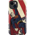DC Comics Superman Vintage Pose American Flag iPhone 15 Impact Case