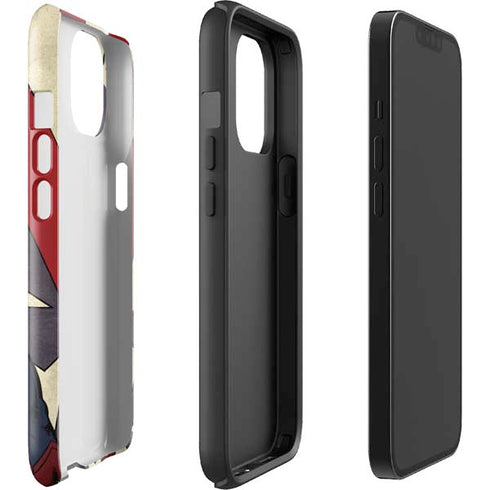 DC Comics Superman Vintage Pose American Flag iPhone 15 Impact Case