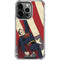 DC Comics Superman Vintage Pose American Flag iPhone 16 Pro Clear Case