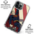 DC Comics Superman Vintage Pose American Flag iPhone 16 Pro Clear Case