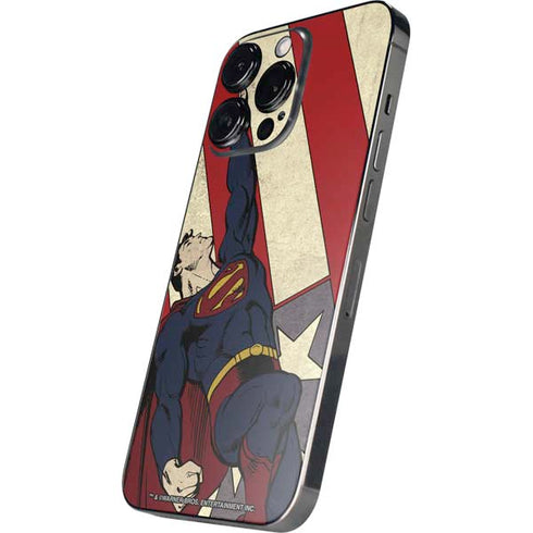 DC Comics Superman Vintage Pose American Flag iPhone 16 Pro Max Skin