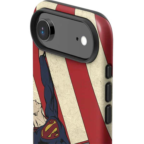 DC Comics Superman Vintage Pose American Flag iPhone 17 Air Impact Case
